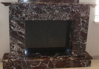 Каминный из мрамора Россо Леванто